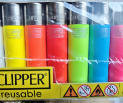 Clipper Lighters LARGE flint box of 48 SOLID BRIGHT